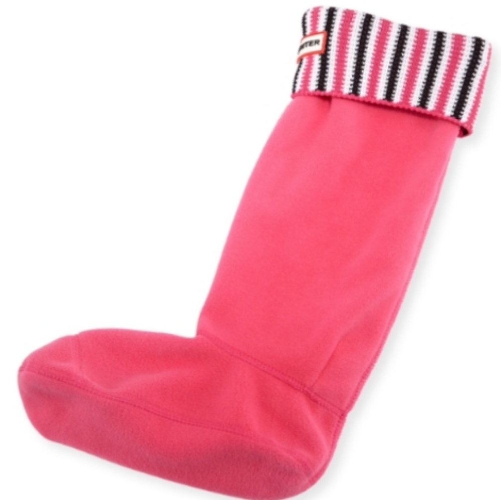 hunter fleece boot socks pink deck chair
